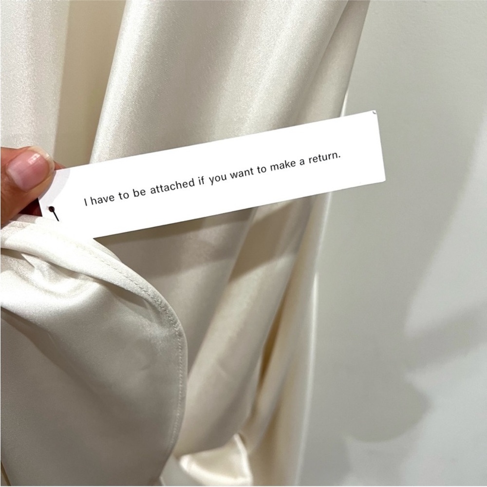 SOLD NWT Reformation Arianwen Satin V-Neck Gown - Picture 8 of 8